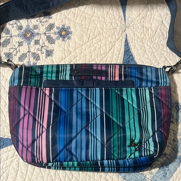 lug Handbags - Lug Multicolor Striped Crossbody Bag
